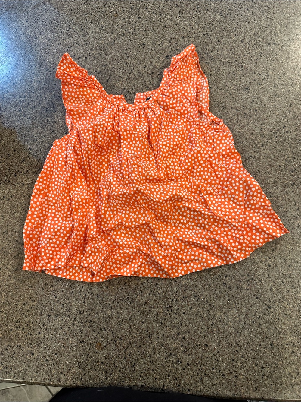 GAP Orange Polka Dot Sleeveless Camisole